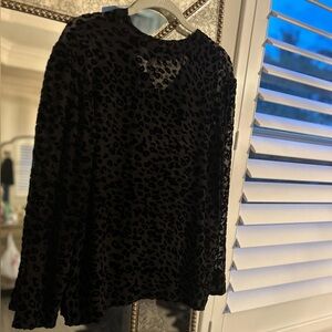 Rag & Bone Black Long Sleeve Blouse